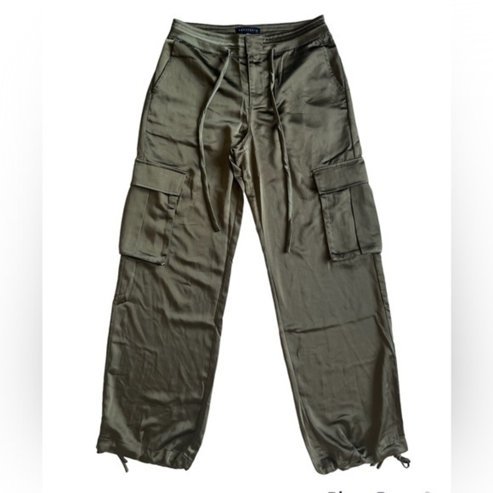 Sanctuary silky green cargo pants